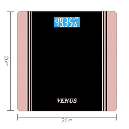 Venus (India) Electronic Digital Personal Bathroom Weight Machine | Upto 180kg | Eps-1199-New-Gold