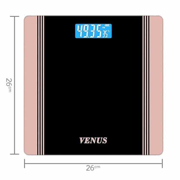 Venus (India) Electronic Digital Personal Bathroom Weight Machine | Upto 180Kg | Eps-1199-New-Gold