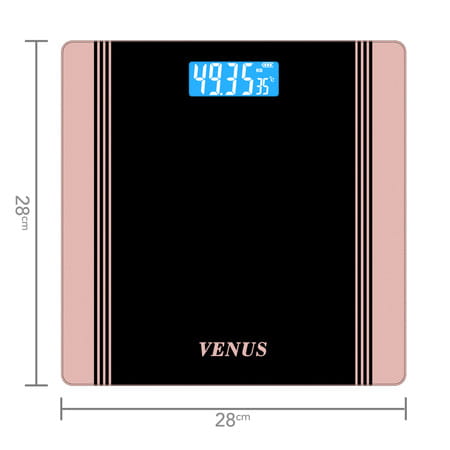 Venus (India) Electronic Digital Personal Bathroom Weight Machine | Upto 180kg | Eps-1199-New-Gold