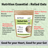 Jus Amazin Rolled Oats (1Kg) Clean Nutrition High Protein Cholesterol Management