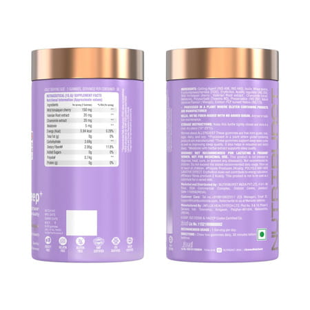 Nutriburst Serene Sleep Gummies For Quality Sleep & Stress Reduction With Melatonin (60 Gummy)