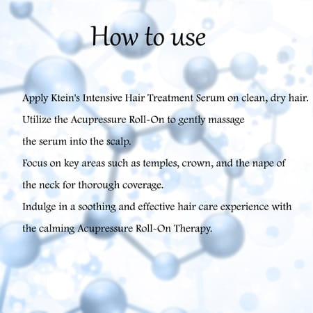 Ktein 100% Plant-Based Active Intensive Hair Treatment Serum With Acupressure Roll-On 30ml