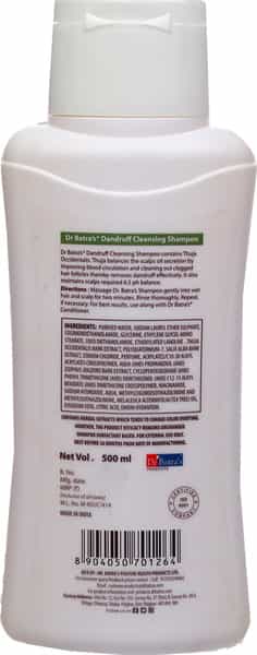 Dr Batra's Dandruff Cleansing Shampoo Enriched With Thuja - 500 Ml