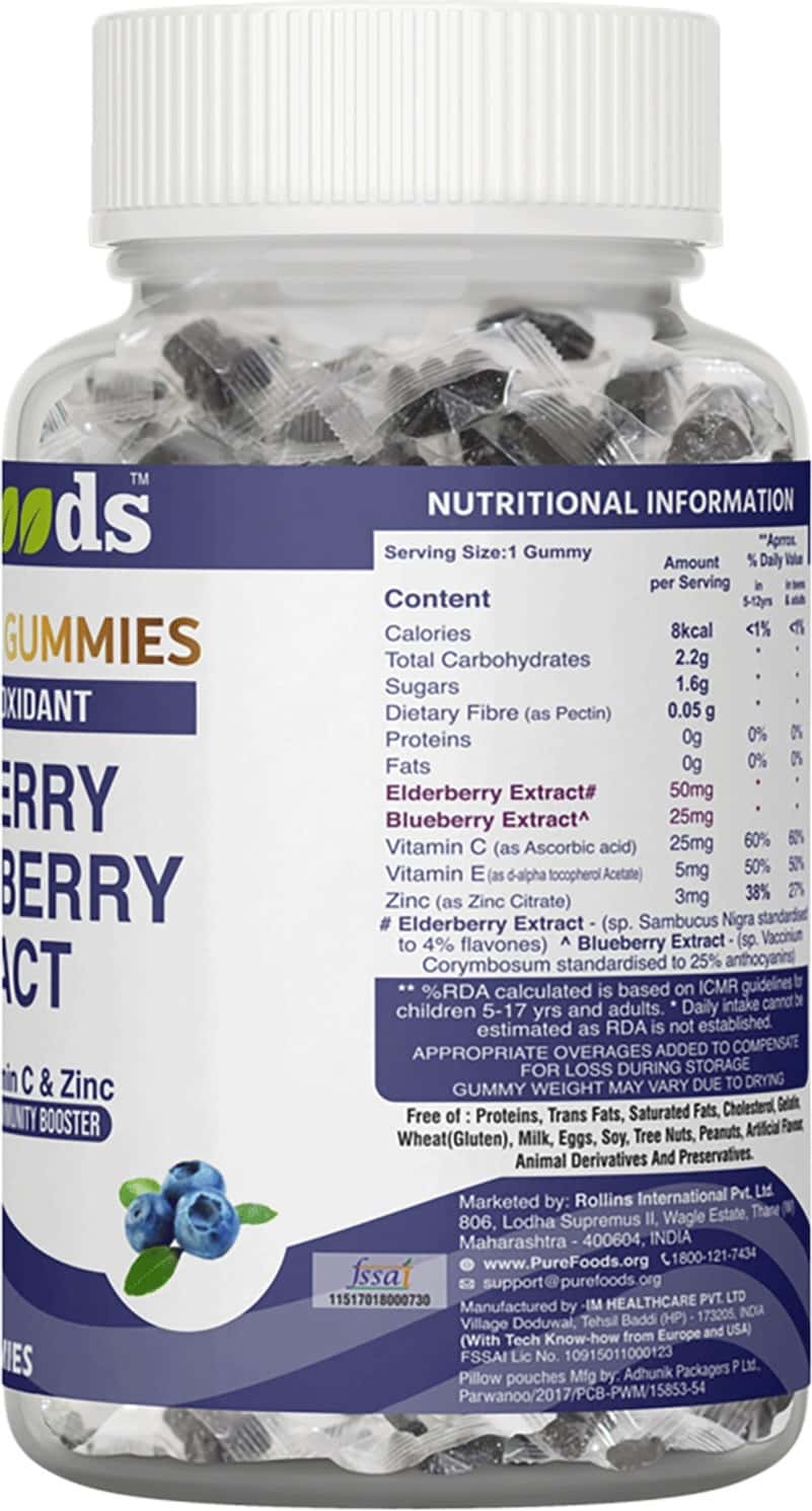 Buy PUREFOODS IMMUNITY BOOSTER GUMMIES MADE WITH BLUEBERRY