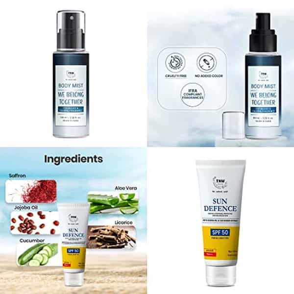 Tnw The Natural Wash Combo With We Belong Together Body Mist And Sun Defense