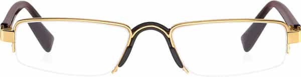 Klar Eye Half Rim Rectangle Reading Glasses Men And Women +0.75 To +3.50+3.25 Power Yellow Gold
