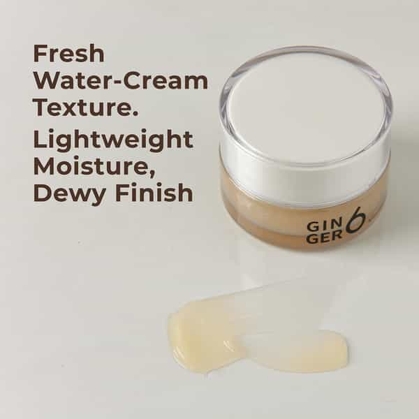 Ginger6 Active Water Day Cream 76% Ginger Extract Water For Hydration | Skin Firming - 50Ml