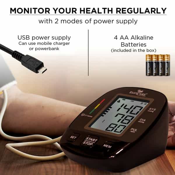 Easycare Big Display Digital Blood Pressure Monitor With Fully Automatic Arm Style