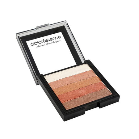 Coloressence Shimmer Brick Compact Multi-Purpose Pigmented Highlighter & Blusher Palette|Bronze, 15g
