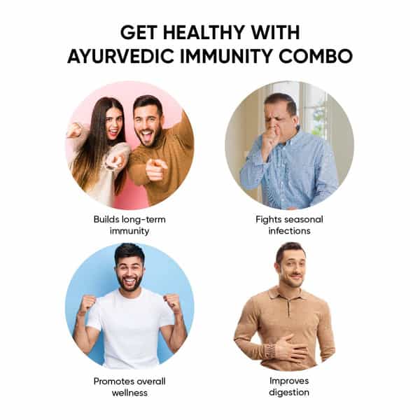 Immunity Combo - 30 Chyawan Tablets; 30 Kadha Sips Sachets; 500 Grams Of Myprash For Daily Health