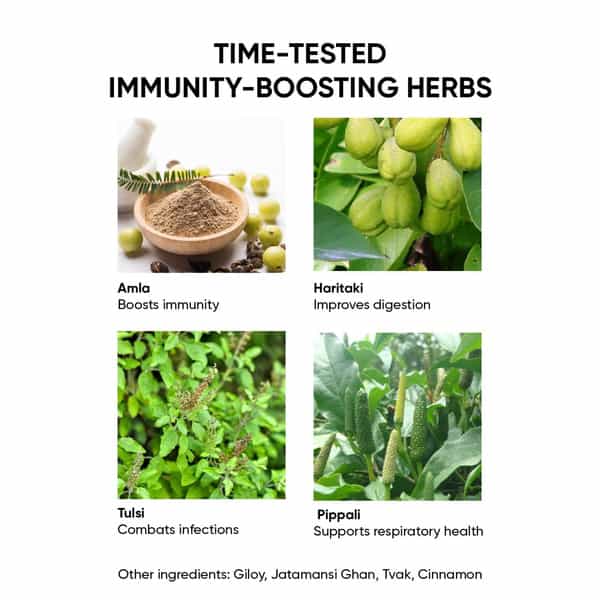 Immunity Combo - 30 Chyawan Tablets; 30 Kadha Sips Sachets; 500 Grams Of Myprash For Daily Health