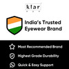 Klar Eye Full Rim Rectangle Reading Glasses Men And Women +0.75 To +3.500.75 Power Shiny Black