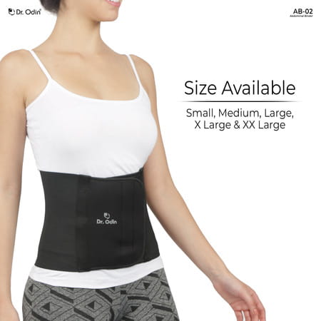 Dr. Odin Ab-02 Abdominal Binder Eco Sustainable Comfort | Breathable Hypoallergenic Support | Large