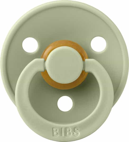 Bibs Pacifier Colour Latex Round Size 1 | Pack 1 Sage - 0+M