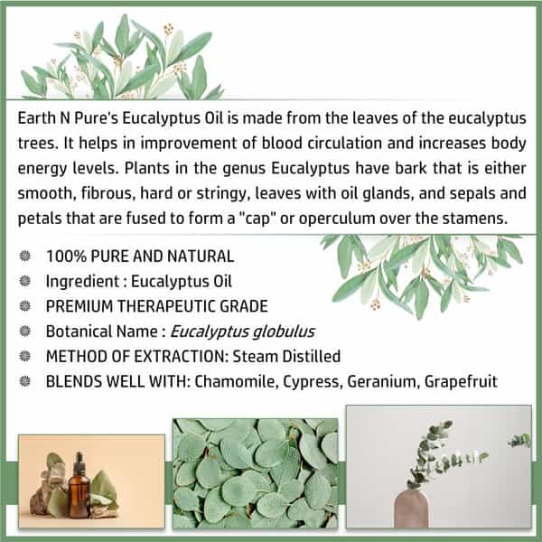 Earth N Pure Eucalyptus Essential Oil (15 Ml) (15 Ml)