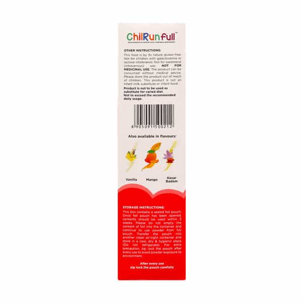 Chilrunfull Chocolate Flavour Total Nutrition To Support Childs Growth & Devlopment Box Of 400Gm