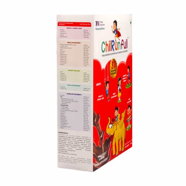 Chilrunfull Chocolate Flavour Total Nutrition To Support Childs Growth & Devlopment Box Of 400Gm