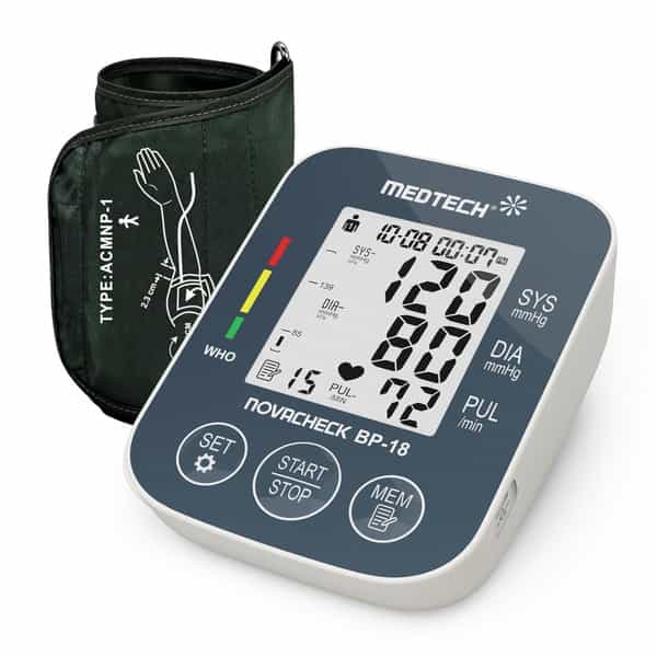 Medtech Bp18 Fully Automatic Portable Digital Blood Pressure Monitor With Smart Mdd Technology