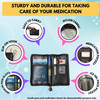 Outer Woods Insulin Cooler Wallet & 2 Ice Gel Packs | 4+ Hrs Cooling | Insulin Travel Pouch - Black
