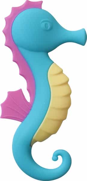 Luvlap Sea Horse Baby Teether Teething Toy For Infants & Babies 100% Food Grade Silicone Multicolor