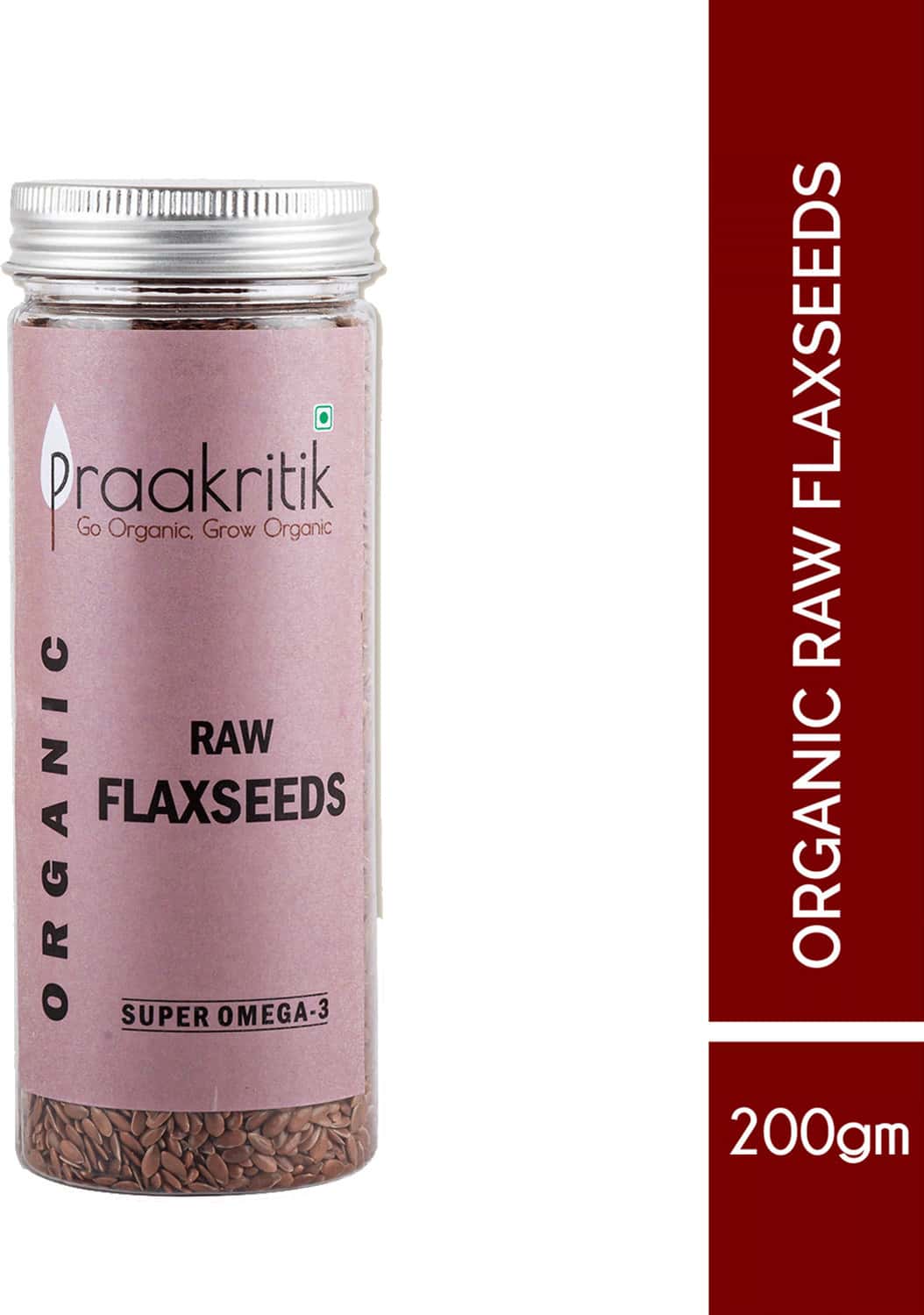 Praakritik Organic Raw Flaxseeds 200 G