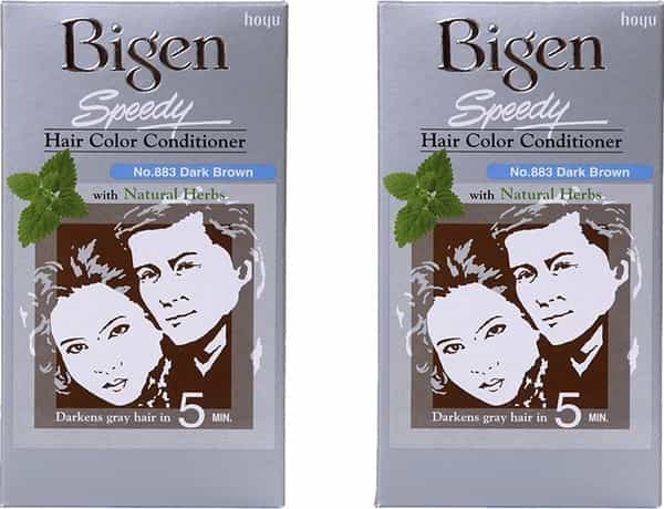 Bigen Speedy Hair Color Dark Brown 883 80G (Pack Of 2)