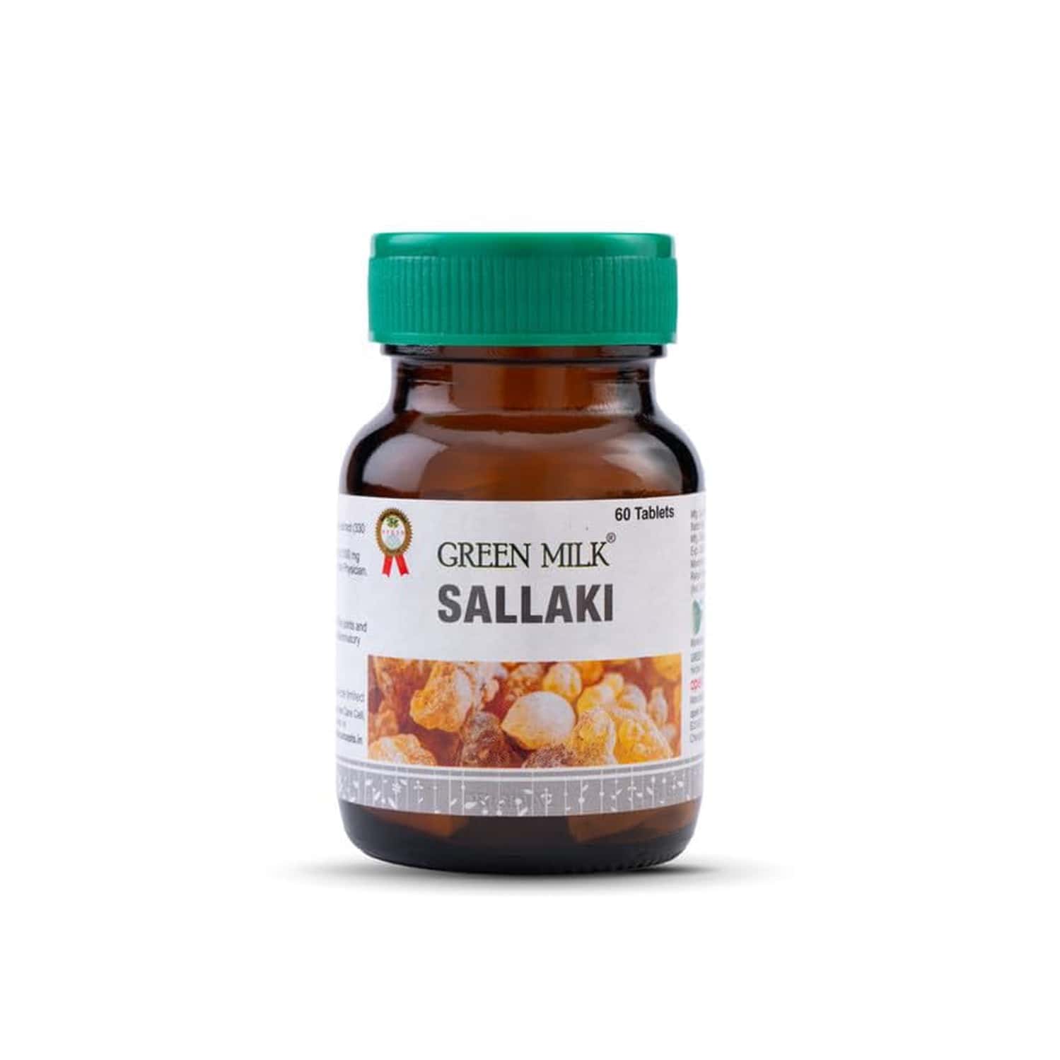 Green Milk Sallaki (boswellia) Tablets | Ayurvedic Joint Comfort & Mobility Support | 60 Tablets