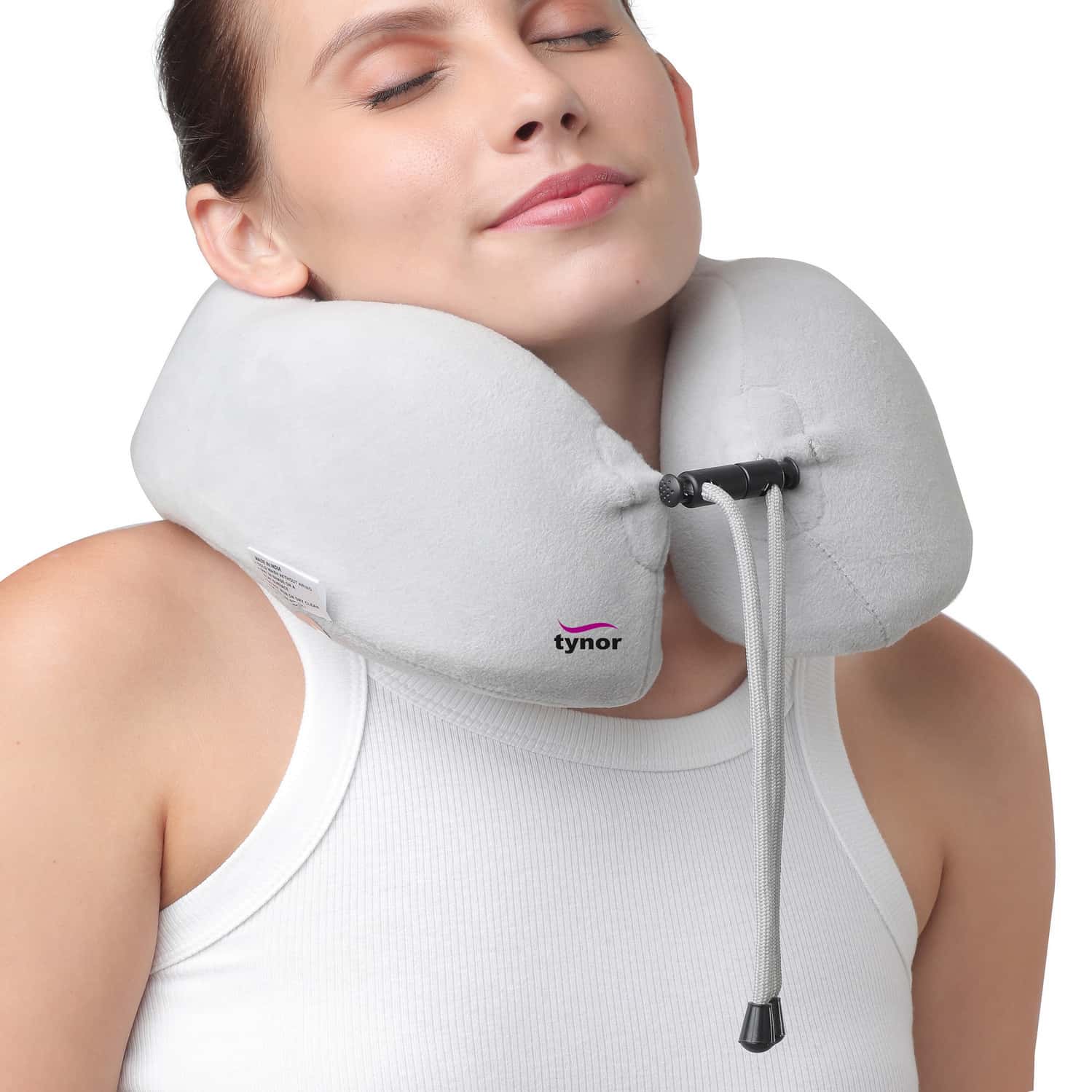 Tynor Travel Pillow Grey Universal Size 1 Unit