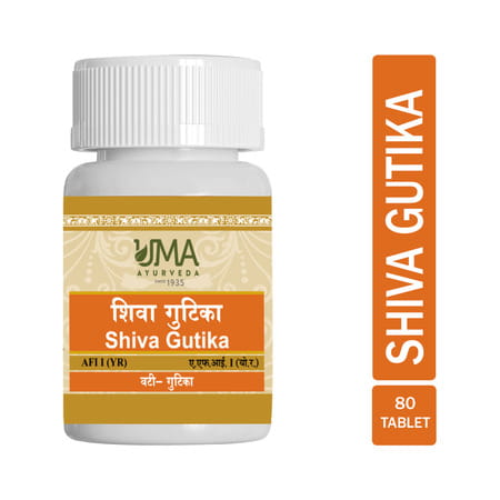 Uma Ayurveda Shiva Gutika Ayurvedic Tablets 80 Tab