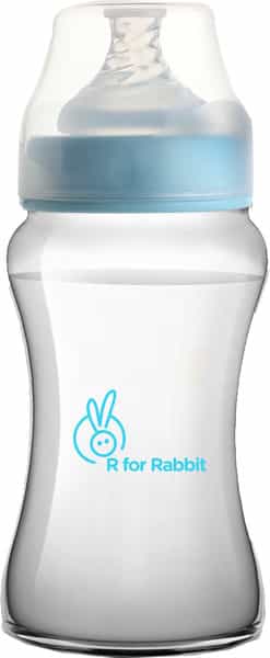 R For Rabbit Polypropylin First Feed 250Ml Feeding Bottle - Light Blue