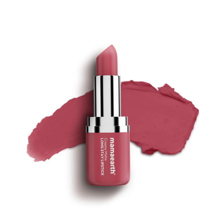 Creamy Matte Long Stay Lipstick With Murumuru Butter And Vitamin E- Pink Rose - 4.2G