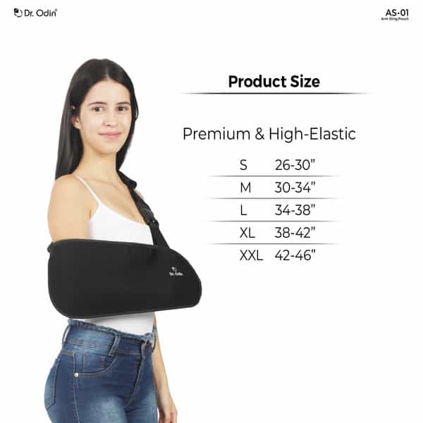 Dr. Odin As-01 Deziner Arm Sling Pouch - Customizable Fit For Personalized Comfort(Medium)