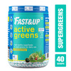 Fast&Up Active Greens-Detox Antioxidant Cellular Defense Alkalizing Blends (40 Servings Lemon)