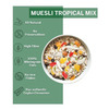 Oateo Museli Tropical Mix (Coconut Papaya Mango Pineapple) 400 Grams - 400G