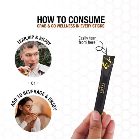 Bargad Himalayan Shilajit Honey Sticks - Cinnamon Flavor | Fulvic Acid & Organic Honey - 30n