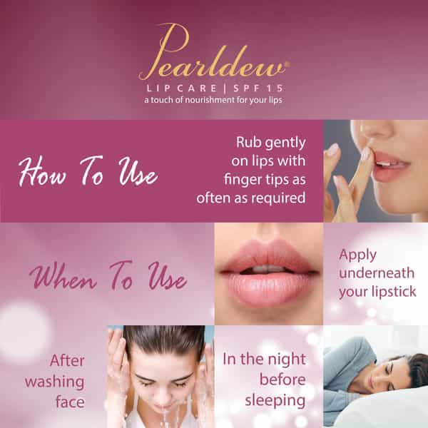 Pearldew Lip Care 10 Gm | With Rich Oils & Butters | Preservative Free (Pack Of 6)