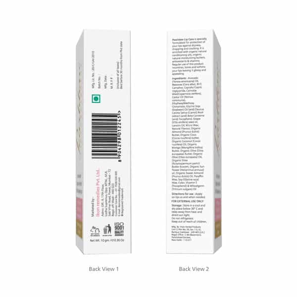 Pearldew Lip Care 10 Gm | With Rich Oils & Butters | Preservative Free (Pack Of 6)