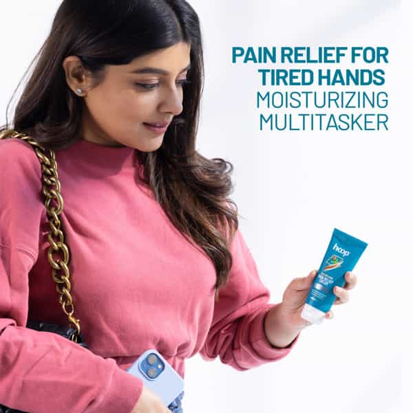Hoop Hand Cream - Moisturizer & Pain Relief For Wrist | Thumb | Carpal Tunnel | Finger (50 G)