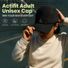 Actifit Unisex Sports Cap | Lightweight & Breathable | Black | 1 Pack
