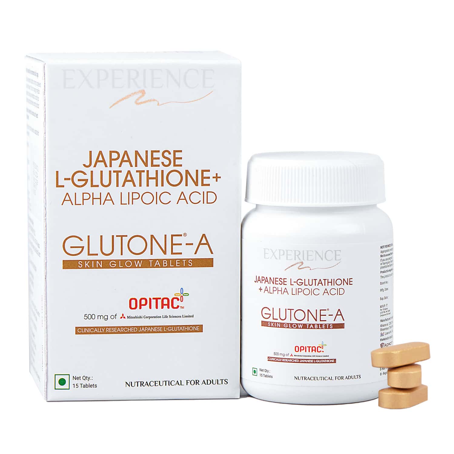 Glutone-a Japanese Glutathione With Alpha Lipoic Acid Tablets For Glowing Skin 15 Tablets