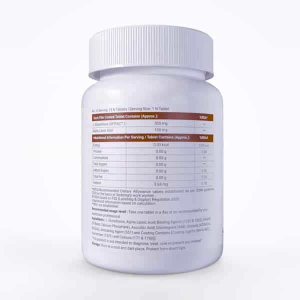 Glutone-A Japanese Glutathione With Alpha Lipoic Acid Tablets For Glowing Skin 15 Tablets