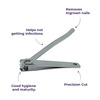 Sanfe Selfly Nail Clipper | Made Of Stainless Steel | 1 Piece | Chrome-Plated Nish