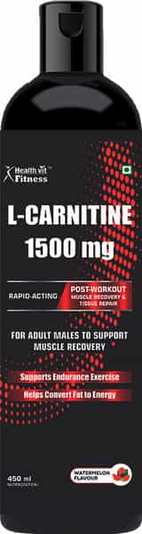 Healthvit Fitness L-Carnitine -1500 Mg - 450Ml - Watermelon Flavor