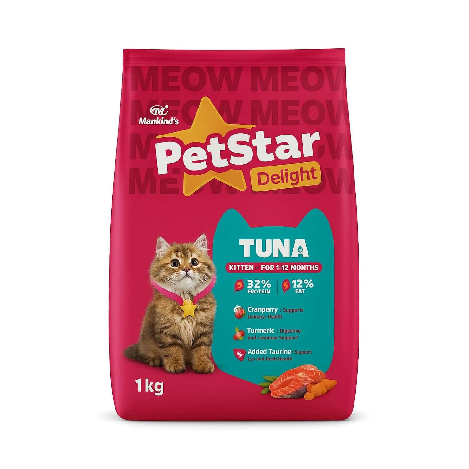 Petstar Kitten Tuna 1 Kg Dry Young Cat Food