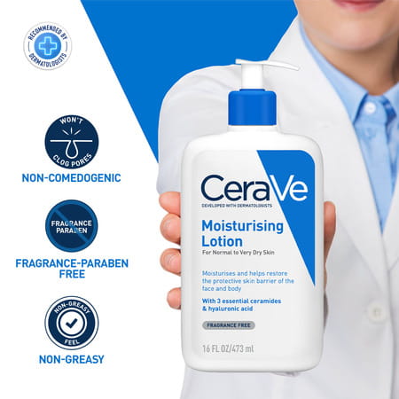 Cerave Moisturising Lotion For Normal To Dry Skin | 473Ml