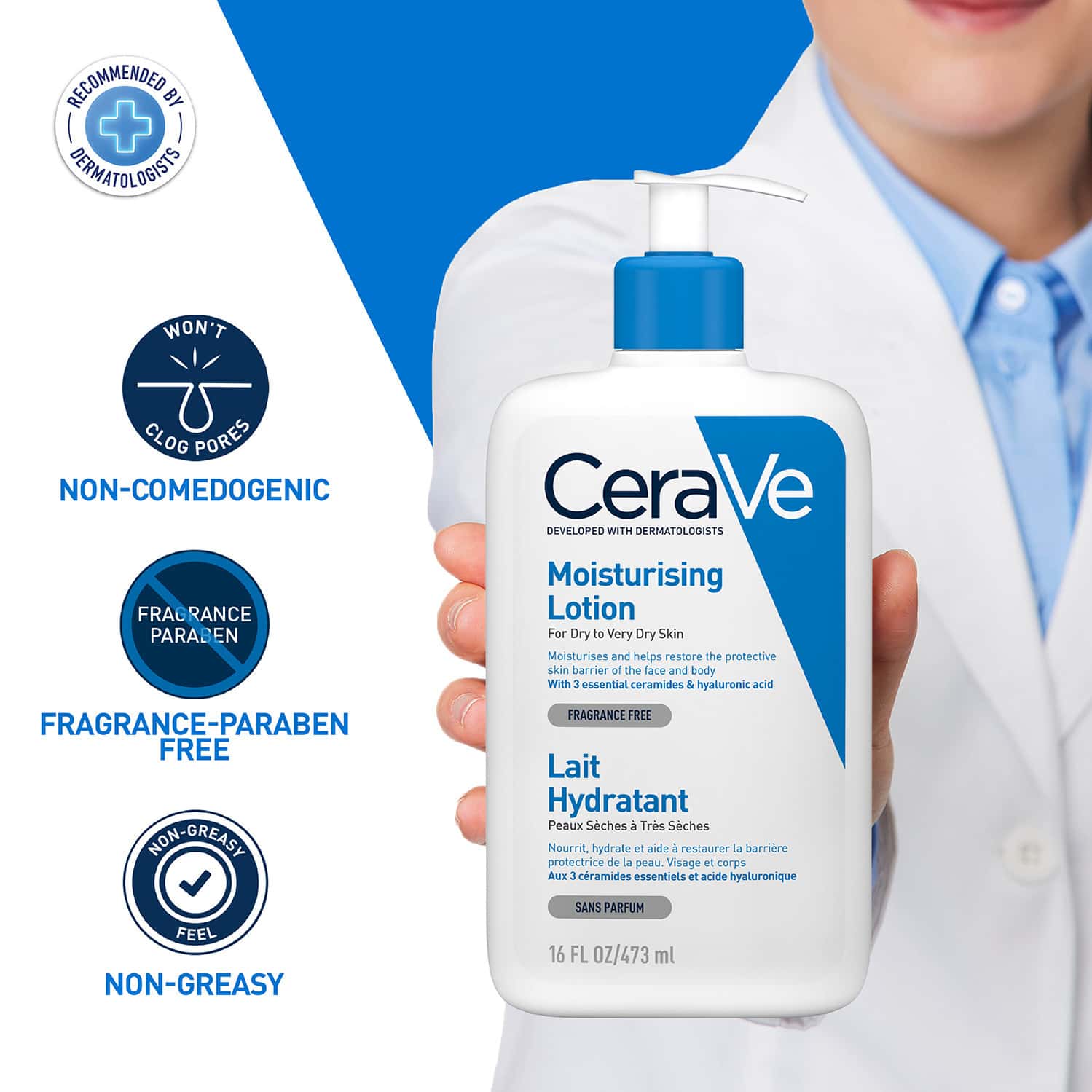 Buy CERAVE MOISTURIZING LOTION FOR DRY TO VERY DRY SKIN 473ML Online