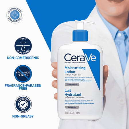 Cerave Moisturizing Lotion For Dry To Very Dry Skin - 473ml