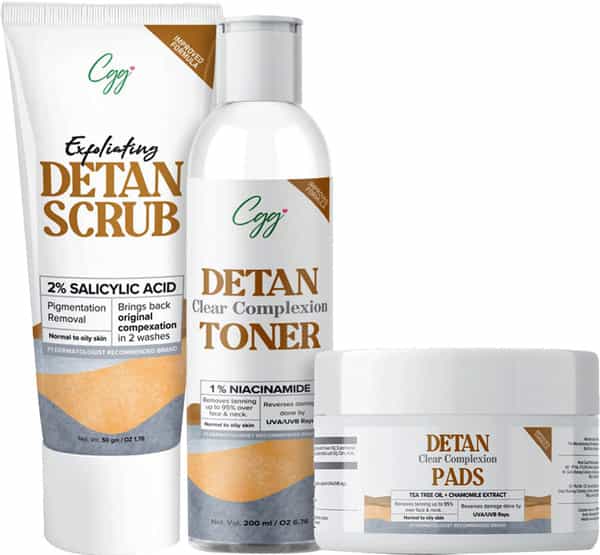 Cgg Cosmetics De-Tanning Facial Kit - For Pigmentation Removal & Lighten Dark Stops- All Skin Types
