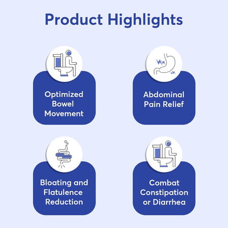 Bug Buddy Get Rid Of Ibs | Probiotic Ibs Medicine (5 Billion Cfu) | 30 Days Pack