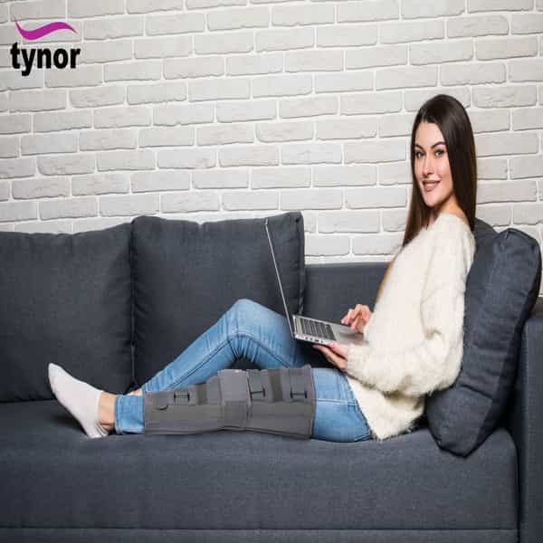 Tynor Knee Immobiliser 22"/56Cm Grey Medium 1 Unit